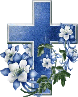 Cross with flowers